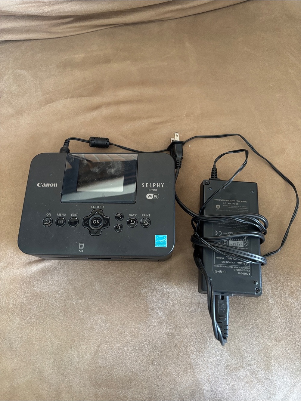 Canon SELPHY CP910 Portable Photo Printer - Black